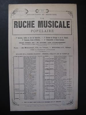 THOMAS Ambroise Romance de Mignon Chant Guitare 1900