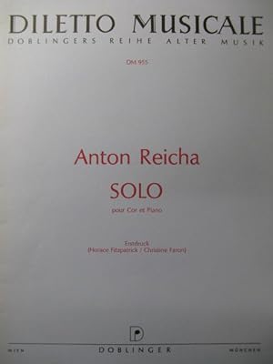 REICHA Anton Solo Piano Cor 1988