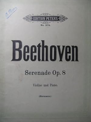 BEETHOVEN Sérénade op. 8 Piano Violon