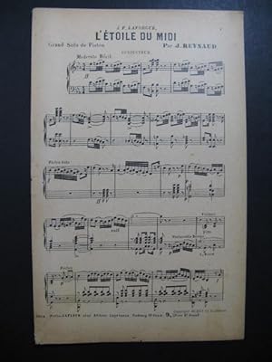 REYNAUD Joseph L'étoile du Midi Orchestre 1915 by REYNAUD Joseph L ...