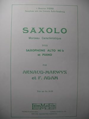 ARNAUD-MARWYS & ADAM Saxolo Piano Saxophone