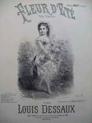 Seller image for DESSAUX Louis Fleur d't Polka Piano 4 mains XIXe for sale by partitions-anciennes