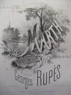 RUPÈS Georges Marthe Chant Piano XIXe