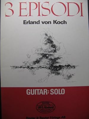 VON KOCH Erland 3 Episodi Dédicace Guitare 1977