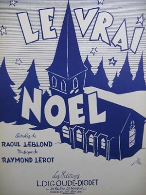 LEROT Raymond Le Vrai Noël Chant Piano