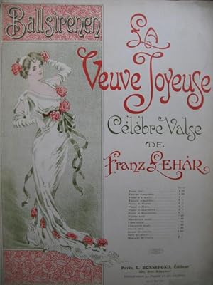 Imagen del vendedor de LEHAR Franz La Veuve Joyeuse Valse pour Piano a la venta por partitions-anciennes