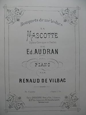 Seller image for DE VILBAC Renaud La Mascotte Piano for sale by partitions-anciennes