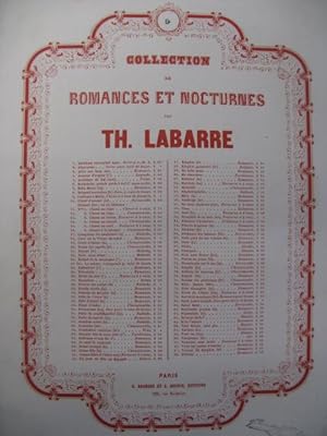 LABARRE Th. Cantique à Marie Orgue Piano Chant 1850
