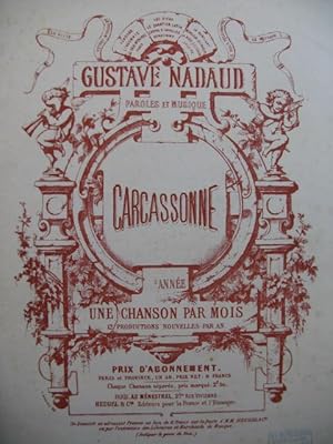 Imagen del vendedor de NADAUD Gustave Carcassonne Piano Chant a la venta por partitions-anciennes