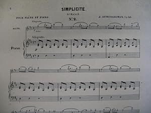 DEMERSSEMAN Jules Simplicité Flute Piano