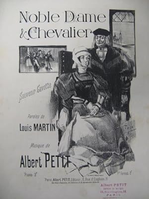 Bild des Verkufers fr PETIT Albert Noble Dame & Chevalier Chant Piano XIXe zum Verkauf von partitions-anciennes