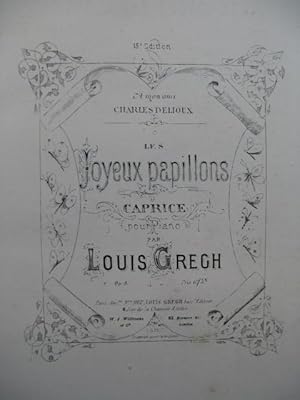 Seller image for GREGH Louis Les Joyeux Papillons Piano for sale by partitions-anciennes