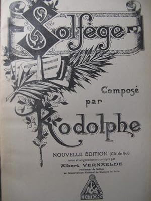 RODOLPHE Solfège 1937