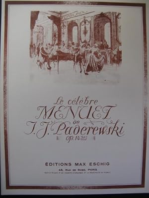Seller image for PADEREWSKI I. J. Menuet pour Piano 1946 for sale by partitions-anciennes
