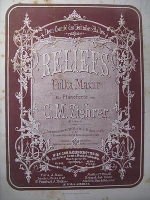 Image du vendeur pour ZIEHRER C. M. Reliefs Piano 1862 mis en vente par partitions-anciennes