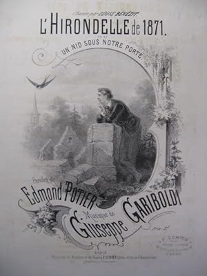 Image du vendeur pour GARIBOLDI Giuseppe L'Hirondelle de 1871 Chant Piano XIXe mis en vente par partitions-anciennes