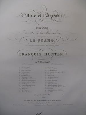 Seller image for HNTEN Franois L'Utile et l'Agrable No 2 Piano XIXe for sale by partitions-anciennes