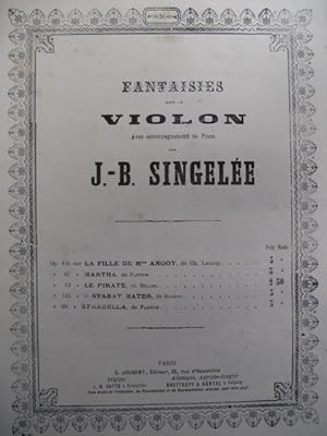 Image du vendeur pour SINGELE J. B. Flotow Martha Violon Piano XIXe mis en vente par partitions-anciennes