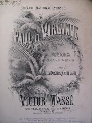 MASSÉ Victor Paul et Virginie Opéra XIXe