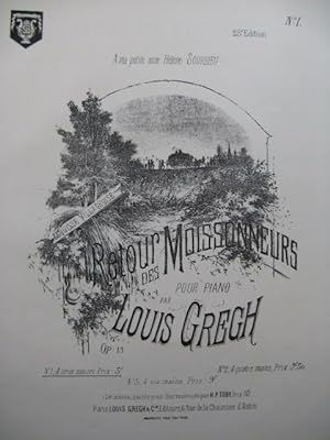 Seller image for GREGH Louis Retour des Moissonneurs Piano for sale by partitions-anciennes