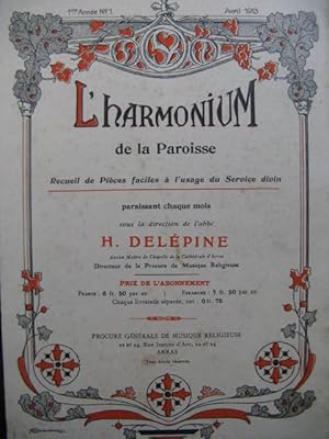 L'Harmonium de la Paroisse Recueil de Pièces Harmonium 1913