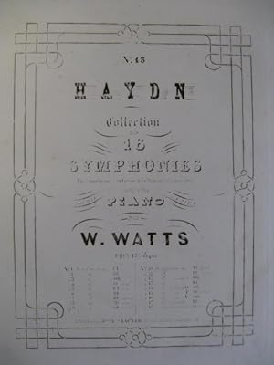HAYDN Joseph 6 Symphonies Piano 4 mains ca1850