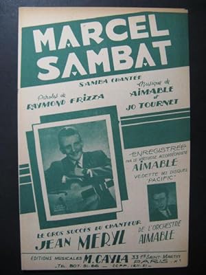 Seller image for Marcel Sambat Jo Tournet & Aimable Accordon 1952 for sale by partitions-anciennes