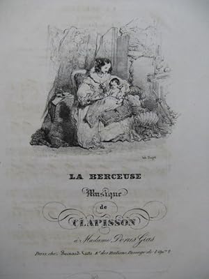 CLAPISSON Louis La Berceuse Chant Guitare ca1830