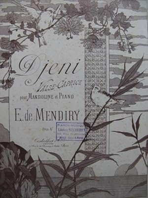 DE MENDIRY Emile Djeni Piano Mandoline 1896