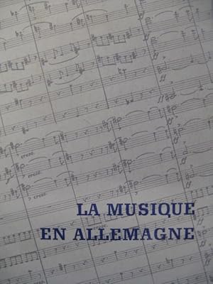 RUPPEL K. H. La Musique en Allemagne 1952