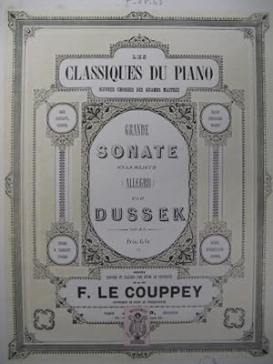 Seller image for DUSSEK J. L. Sonate op 43 Piano 1860 for sale by partitions-anciennes