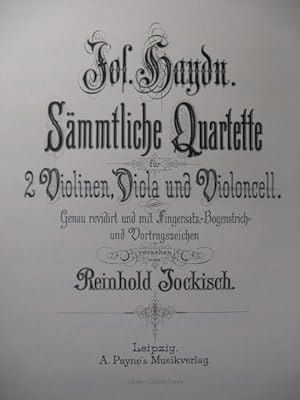 HAYDN Joseph Quatuor op 20 No 2 Violon Alto Violoncelle XIXe