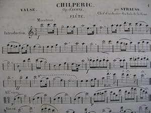 STRAUSS Chilperic Flute solo XIXe