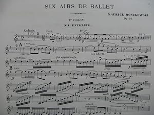 MOSZKOWSKI Maurice Six Airs de Ballet Orchestre 1896