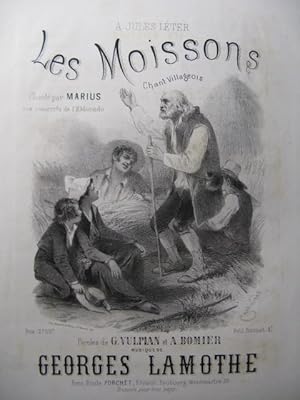 Seller image for LAMOTHE Georges Les Moissons Chant Piano XIXe for sale by partitions-anciennes