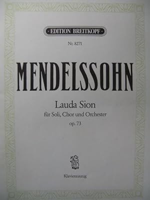 MENDELSSOHN Lauda Sion Chant Piano