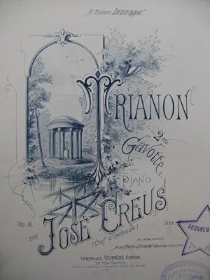 Seller image for CREUS Jos Trianon Piano XIXe sicle for sale by partitions-anciennes