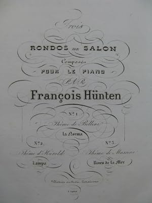 Seller image for HNTEN Franois Rondeau Thme de Masini Piano 1838 for sale by partitions-anciennes