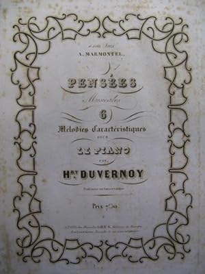 Seller image for DUVERNOY Henry Penses Musicales Piano 1849 for sale by partitions-anciennes