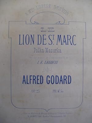 Seller image for GODARD Alfred Le Lion de St Marc Piano XIXe for sale by partitions-anciennes