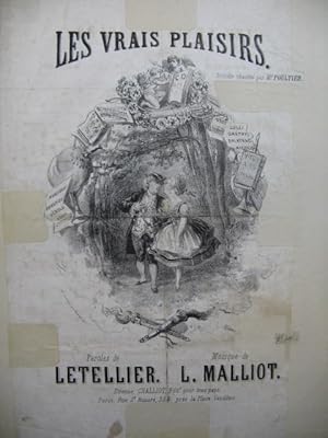 MALLIOT L. Les Vrais Plaisirs Chant Piano XIXe