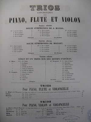 BALFE M. W. L'Etoile de Séville Flute Violon Piano ca1850