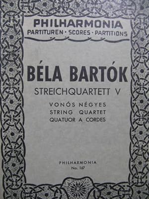 Immagine del venditore per BARTOK Bla Streichquartett V Quatuor  cordes venduto da partitions-anciennes