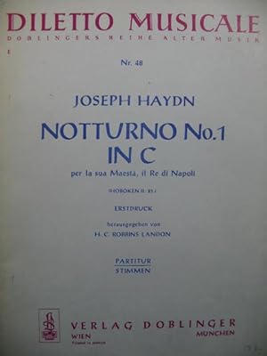 HAYDN Joseph Notturno 1 in C Orchestre