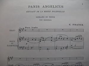 FRANCK César Panis Angelicus La Maj Chant Orgue ?