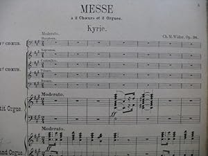 WIDOR Ch. M. Messe à deux Choeurs op 36 Chant Orgue