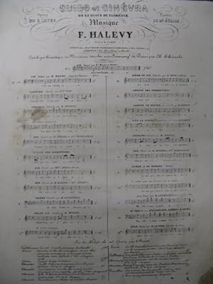 Bild des Verkufers fr HALVY F. Guido et Ginvra No 3 Chant Piano 1839 zum Verkauf von partitions-anciennes