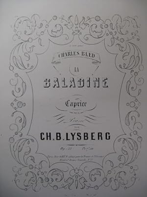 Seller image for LYSBERG Ch. B. La Baladine Piano ca1860 for sale by partitions-anciennes