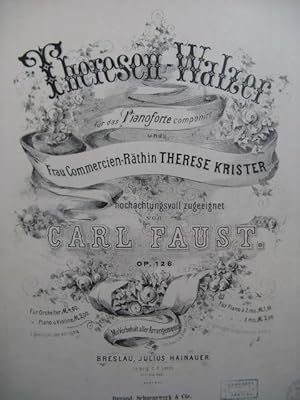 Immagine del venditore per FAUST Carl Theresen Walzer Piano XIXe sicle venduto da partitions-anciennes