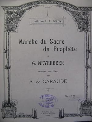 Seller image for MEYERBEER G. Marche du Sacre Piano for sale by partitions-anciennes